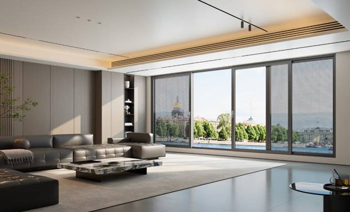 Northwindow has obtained the first buffer brake technology in the panoramic sliding door industry